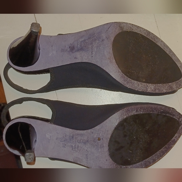 Donald J. Pliner Fenia black stretch fabric slingback pumps high heels size 7.5 - Picture 6 of 9